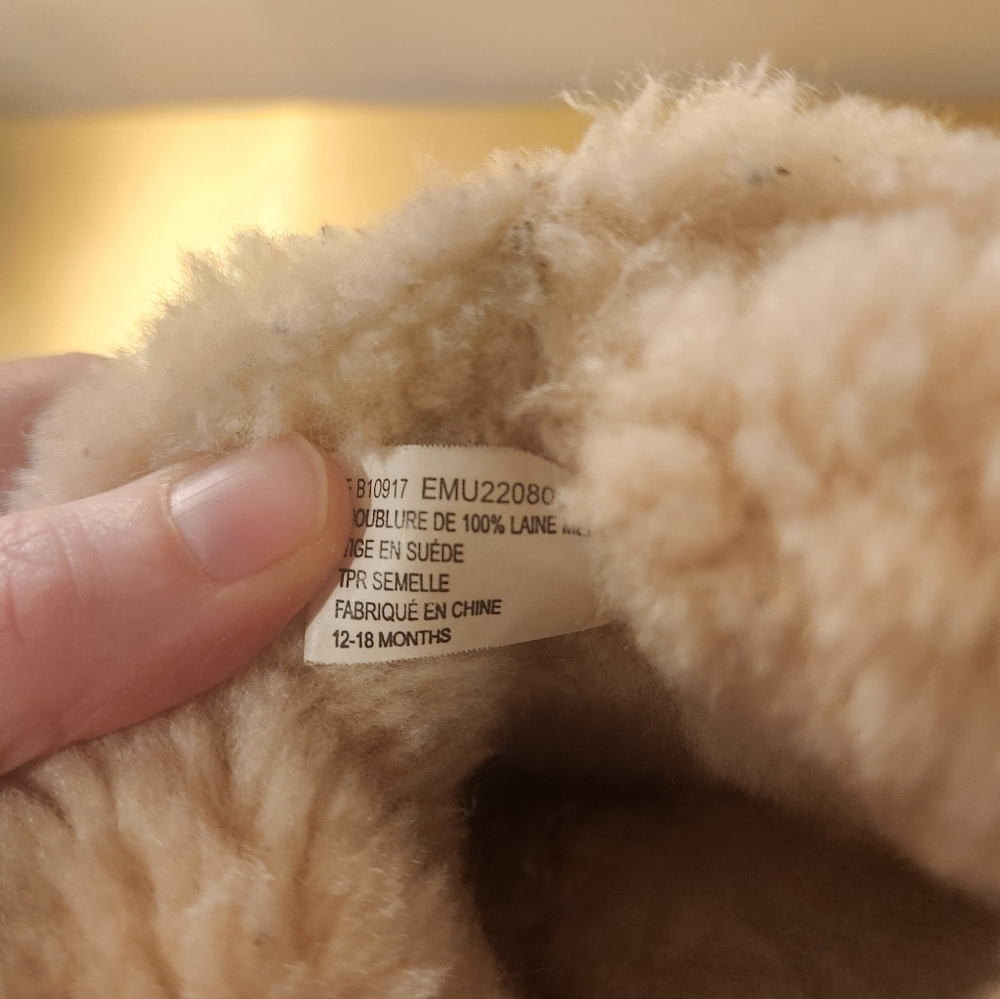 Emu Little Creatures Wool and Suede Walkers Size 12-18 months - Picture 6 of 8
